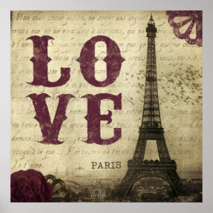Póster Vintage París