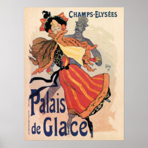 Póster Vintage Paris Champs Elysées