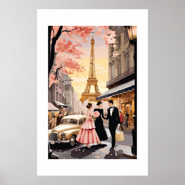 Póster Vintage Paris Poster (Frente)