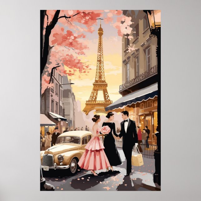 Póster Vintage Paris Poster (Frente)