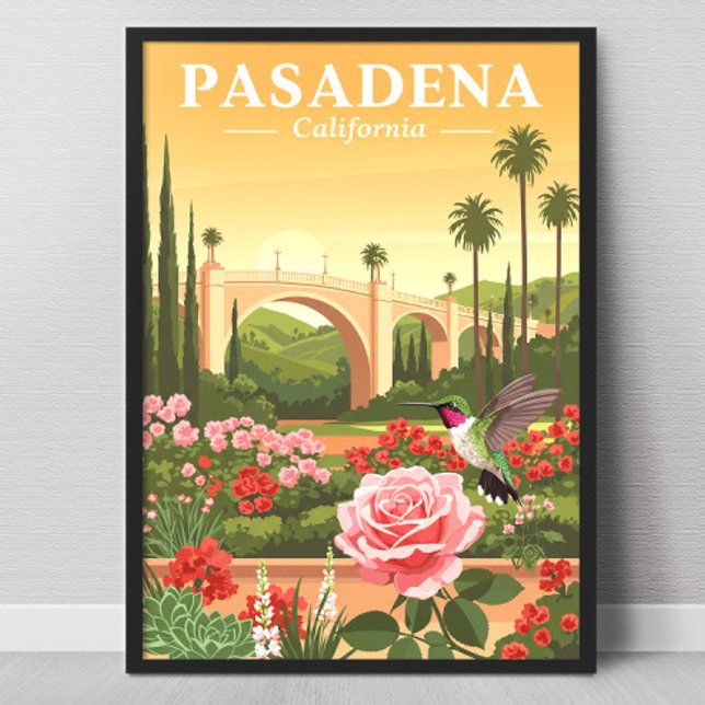 Póster Vintage Pasadena California (Subido por el creador)