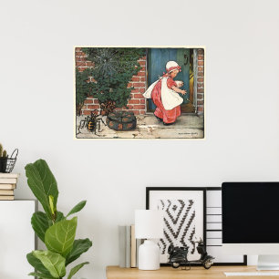 Póster Vintage Pequeña Señorita Muffet Araña Rima Infanti