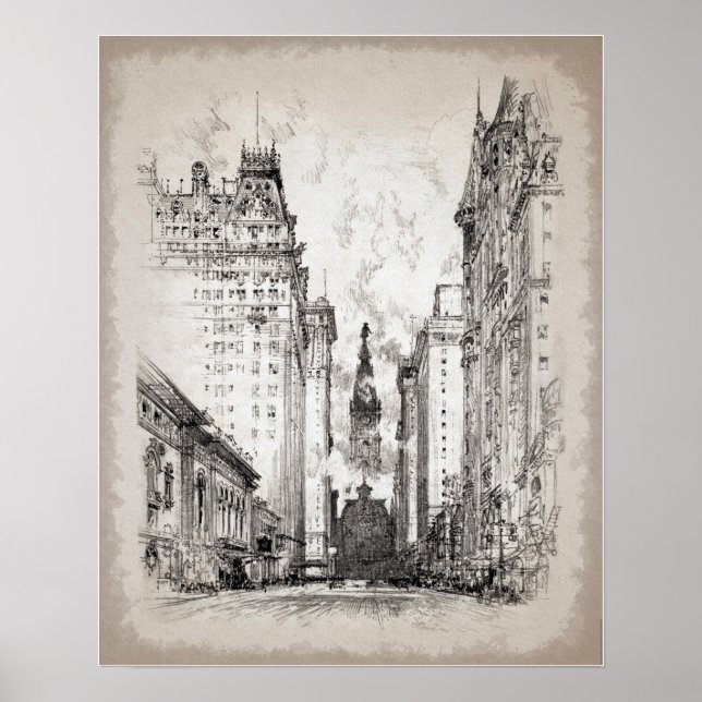Póster Vintage Philadelphia (Frente)