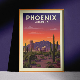 Póster Vintage Phoenix Arizona