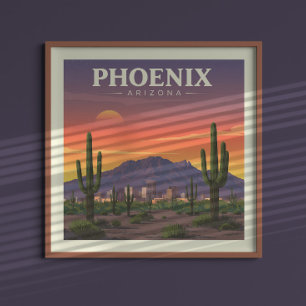 Póster Vintage Phoenix Arizona