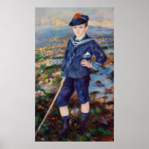 Póster Vintage Pierre Auguste Renoir Sailor Boy