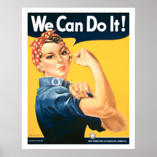 Póster Vintage Podemos Hacerlo Rosie Poster