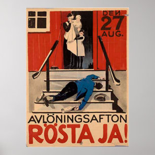 Póster Vintage Polaco Poster de la Prohibición 1922 Gran