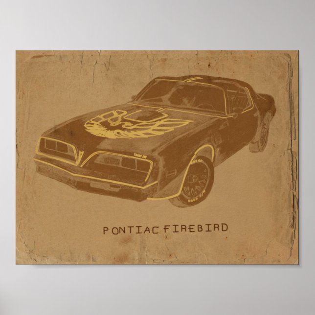 Póster Vintage Pontiac (Frente)
