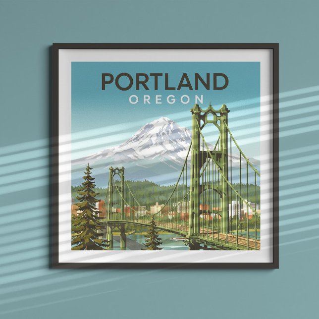 Póster Vintage Portland Oregon (Subido por el creador)