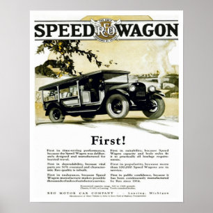 Póster Vintage Poster de Automoción Original Vagón de Vel