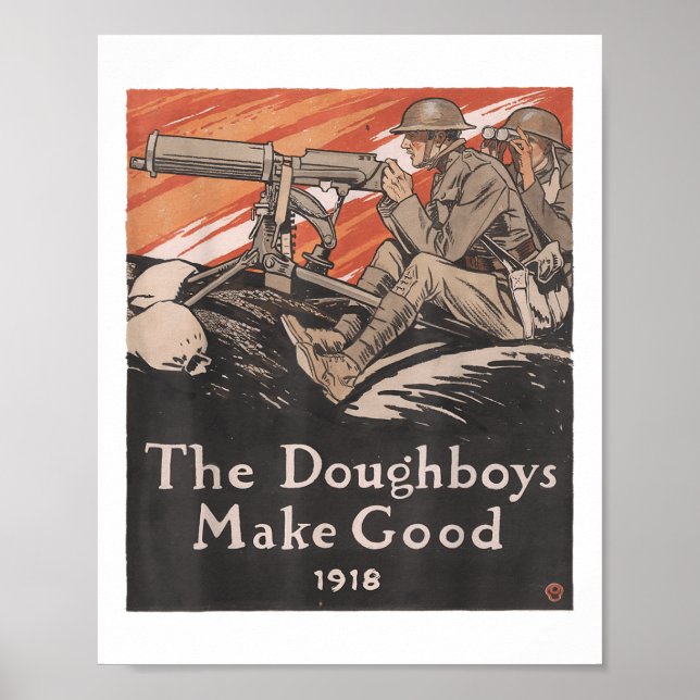 Póster Vintage Poster De Propaganda Estadounidense (Frente)