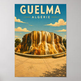 Póster Vintage poster Hammam Meskhoutine (Algérie)