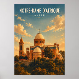 Póster Vintage poster Notre-Dame d'Afrique