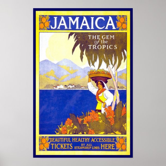 Póster Vintage Poster Print Jamaica (Frente)
