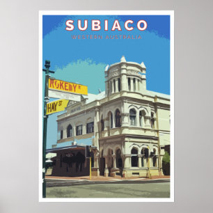 Póster Vintage Poster - Subiaco, Perth, Western Australia