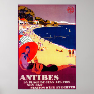 Póster Vintage PosterEurope de Antibes