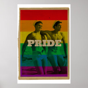 Póster Vintage Pride Gay Sailor Poster