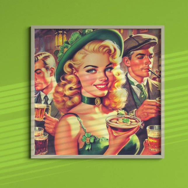 Póster Vintage Pub Irish Chica (Subido por el creador)