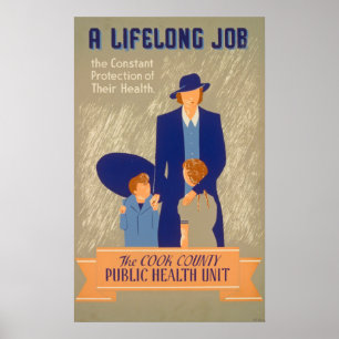 Póster Vintage Public Health Poster