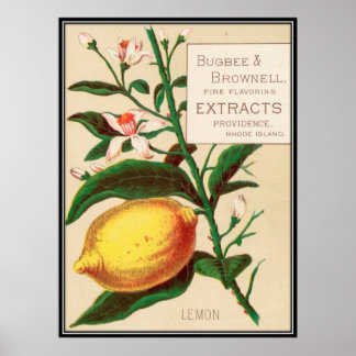 Póster Vintage : publicidad alimentaria -