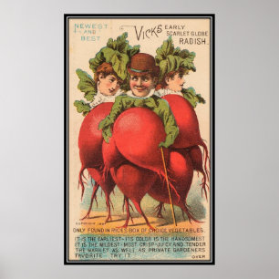 Póster Vintage: publicidad de la agricultura -