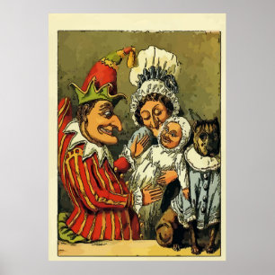Póster Vintage Punch y Judy