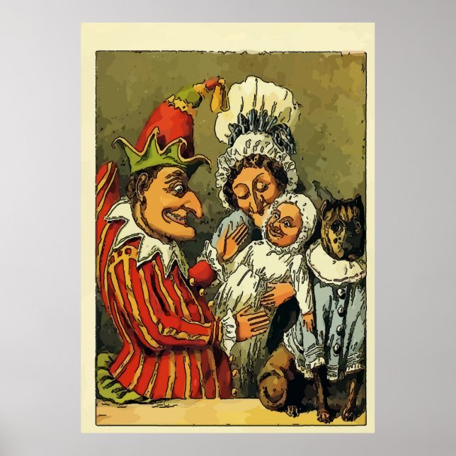 Póster Vintage Punch y Judy (Frente)
