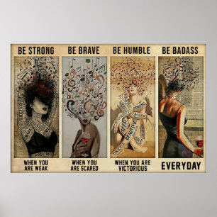 Póster Vintage quote