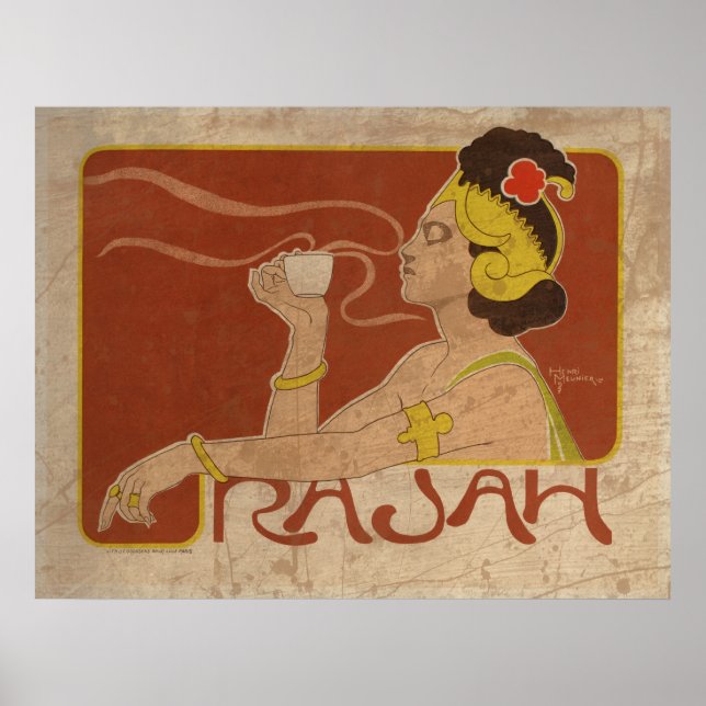 Póster Vintage Rajah (Frente)
