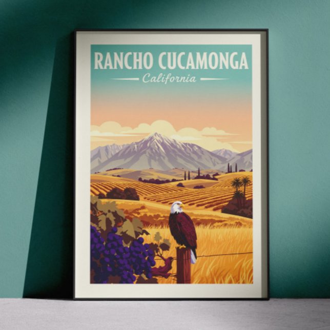 Póster Vintage Rancho Cucamonga California (Subido por el creador)