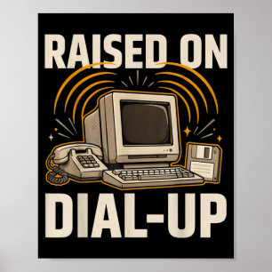 Póster Vintage Retro de los 90s Geektardo Informático Edu