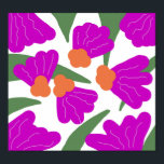 Póster Vintage Retro Moderno Pop Floral Negrita Doodle Ar<br><div class="desc">Diseñado Digitalmente Por Dream Big Digital Design</div>