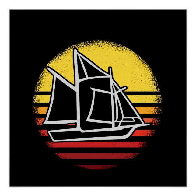 Póster Vintage Retro Navegación (Anverso)