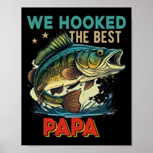 Póster Vintage Retro Nos Enganchamos Al Mejor Papá Día De