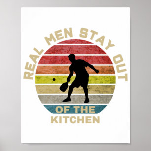 Póster Vintage Retro Pickleball Funny