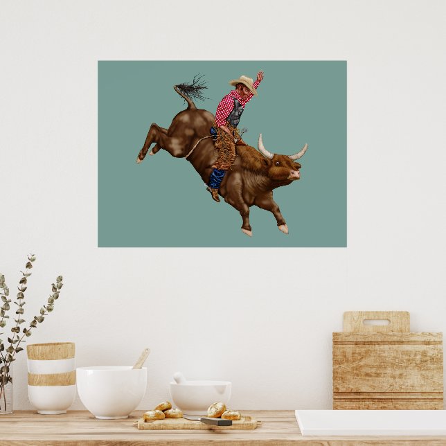 Póster Vintage rodeo cowboy (Cocina)