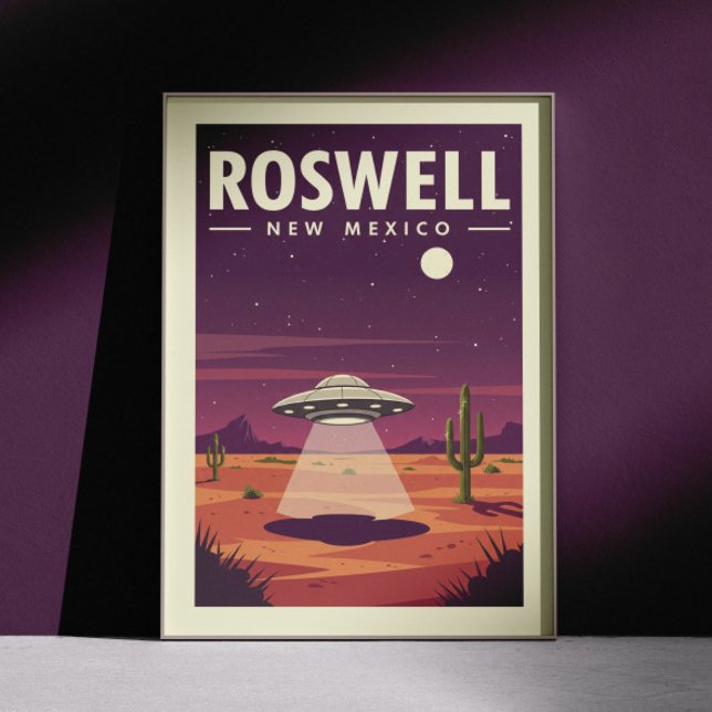 Póster Vintage Roswell New Mexico (Subido por el creador)