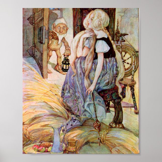 Póster Vintage Rumpelstiltskin Ilustracion (Frente)