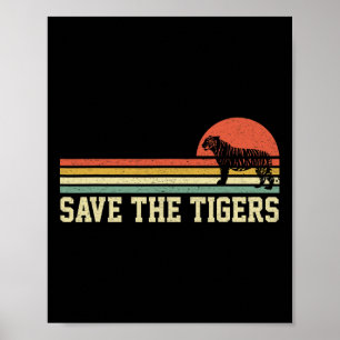 Póster Vintage Salve A Los Tigres De La Camiseta Doy A Lo