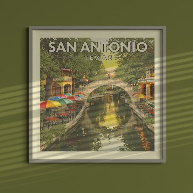 Póster Vintage San Antonio Texas (Subido por el creador)