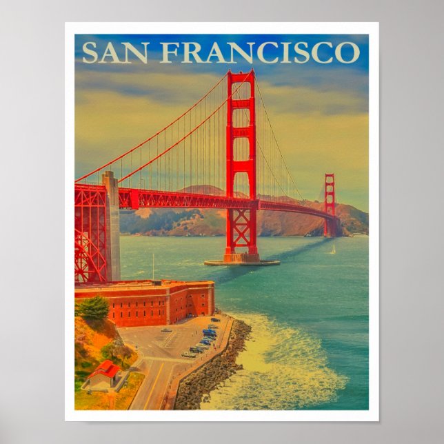 Póster Vintage San Francisco (Frente)