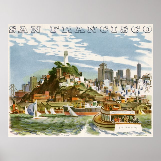 Póster Vintage San Francisco (Frente)