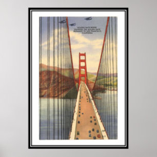 Póster Vintage San Francisco, Estados Unidos -