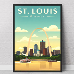 Póster Vintage San Luis Misuri