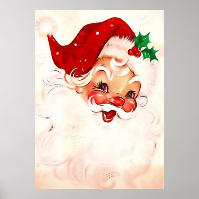 Póster Vintage Santa 4 (Frente)