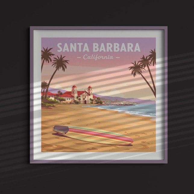 Póster Vintage Santa Barbara California (Subido por el creador)