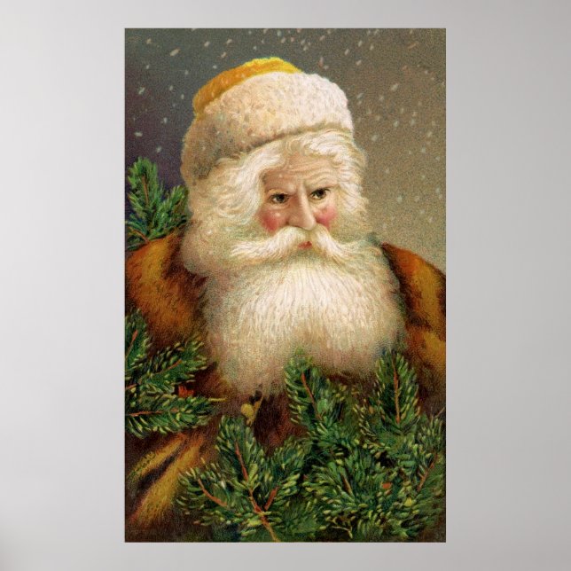 Póster Vintage Santa Claus 11 (Frente)