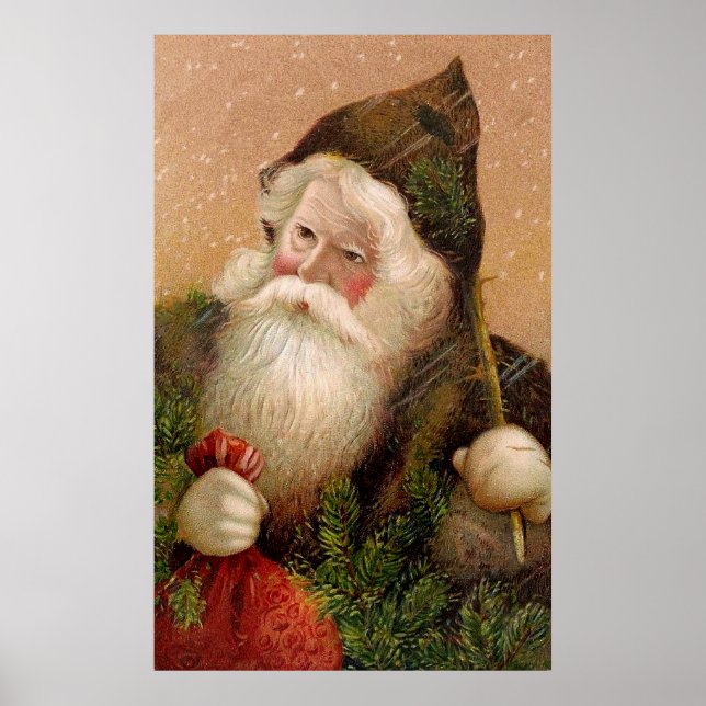 Póster Vintage Santa Claus 8 (Frente)