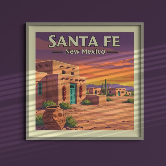 Póster Vintage Santa Fe Nuevo México (Subido por el creador)
